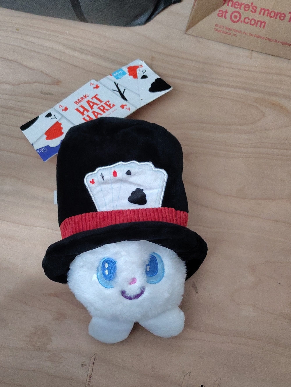 Hat Hare Plush with Black Top Hat and Red Band
